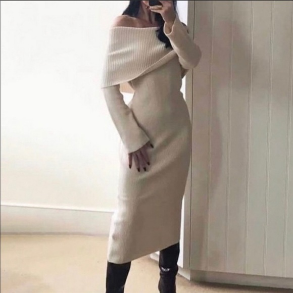 Zara Long Knit Dress - Picture 6 of 15